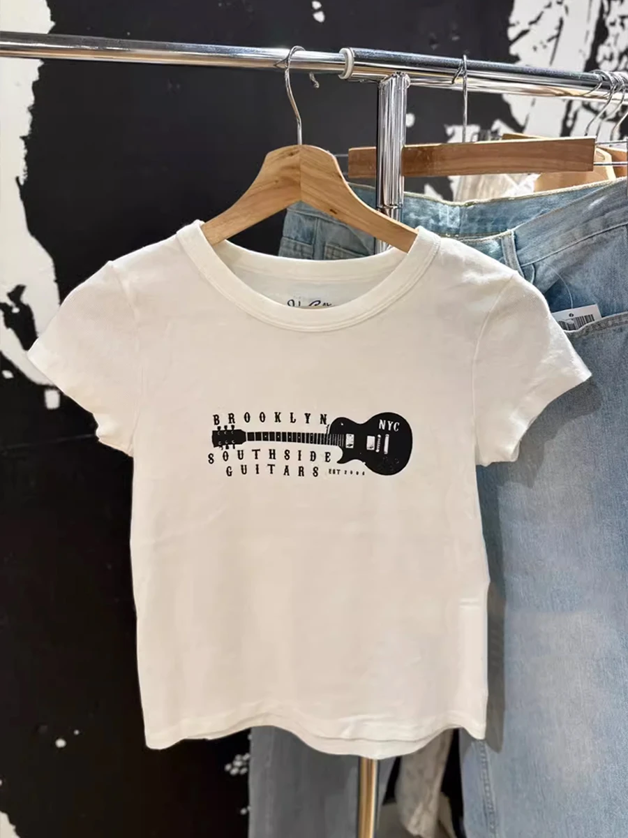 Официальный сайт BM новинка Американская футболка из чистого хлопка с принтом