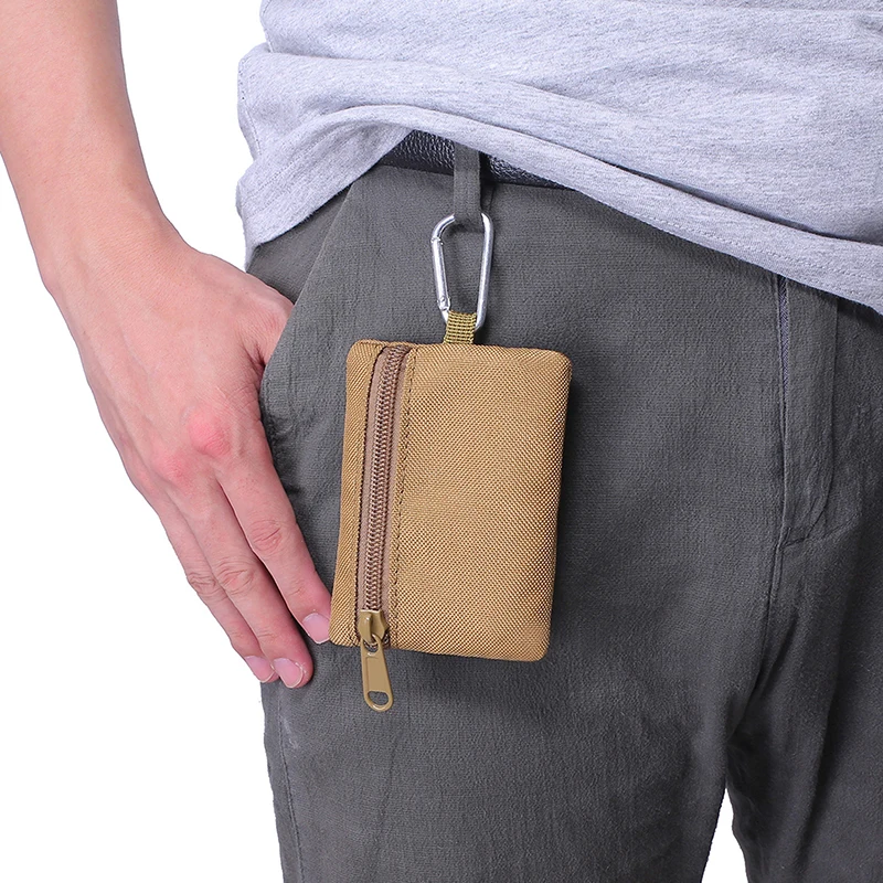

Tactical Wallet EDC Molle Pouch Portable Key Card Case Outdoor Sports Coin Purse Hunting Bag Zipper Pack Multifunctional Bag New