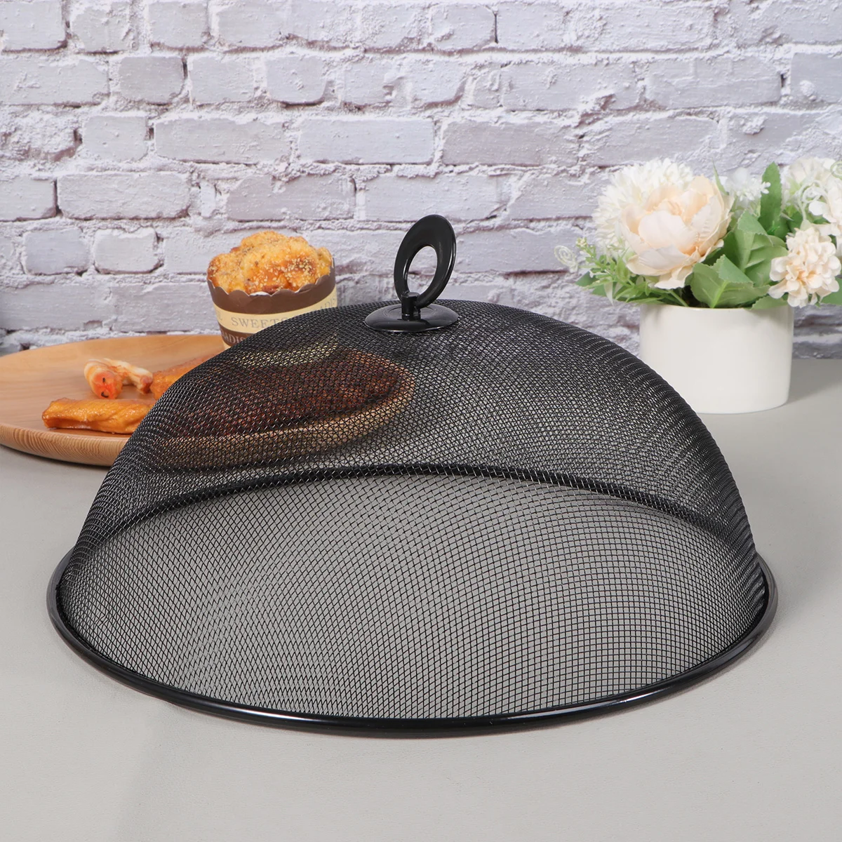 

Cover Dome Mesh Tent Covers Umbrella Net Dish Plate Stainless Steel Outdoor Cake Picnic Protector Screen Metal Serving Kitchen