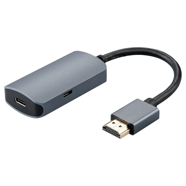 Новинка 2023 внешний адаптер USB Type C (мама)-HDMI (папа) 3.1 вход в HDMI-совместимый выход HD 4K