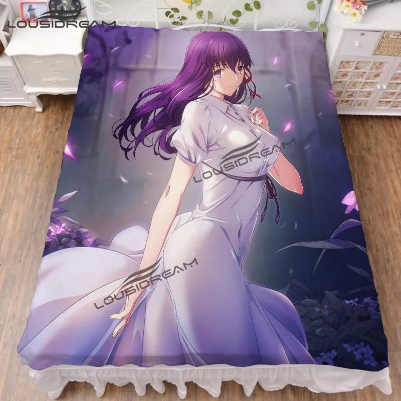 Fate Sexy кровать в стиле аниме льняная фланелевая мягкая простыня натяжная