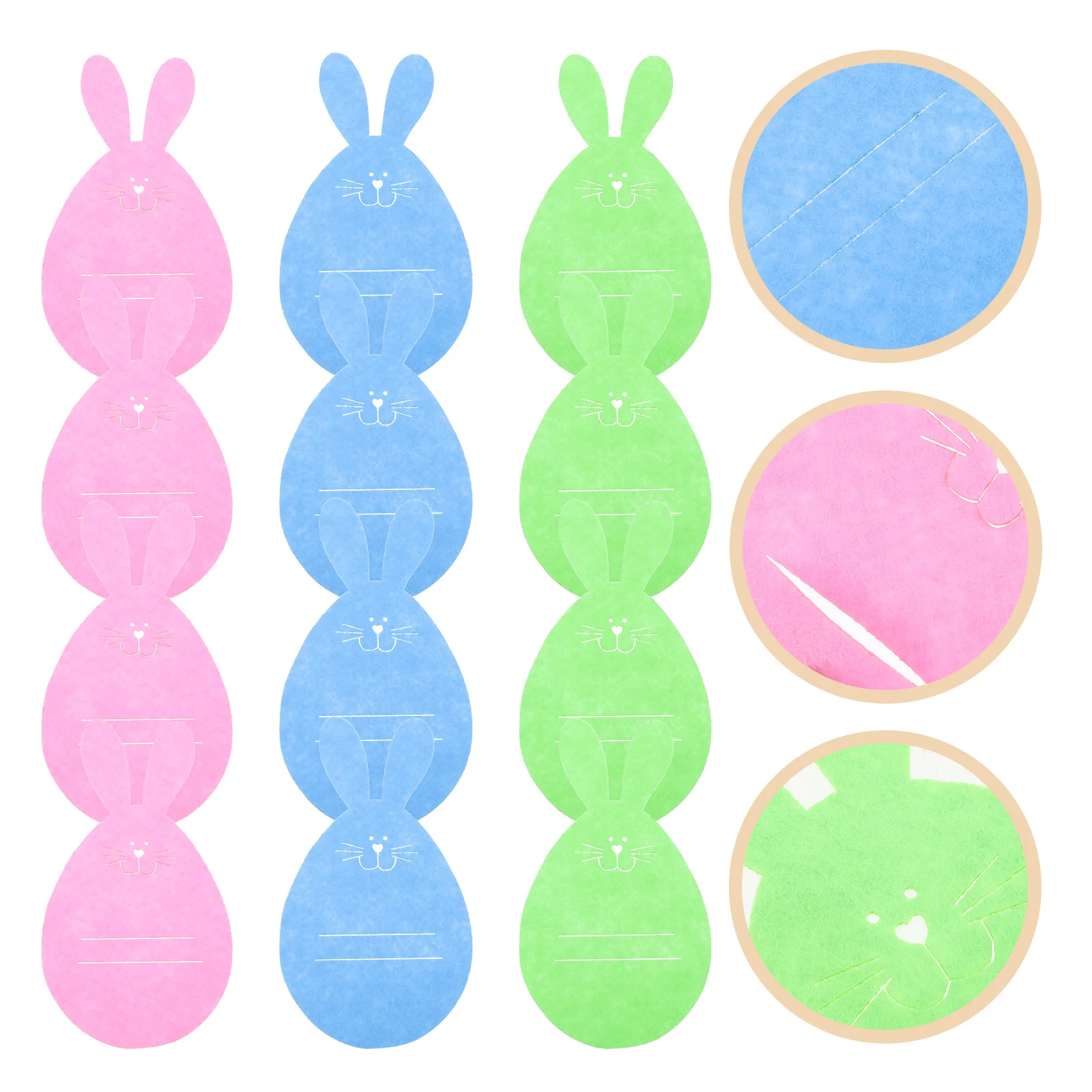 

Easter Cutleryholder Tableware Holders Pouchspoon Forkstorage Rabbit Covers Giftshape Bunny Decor Cover Flatware Candy