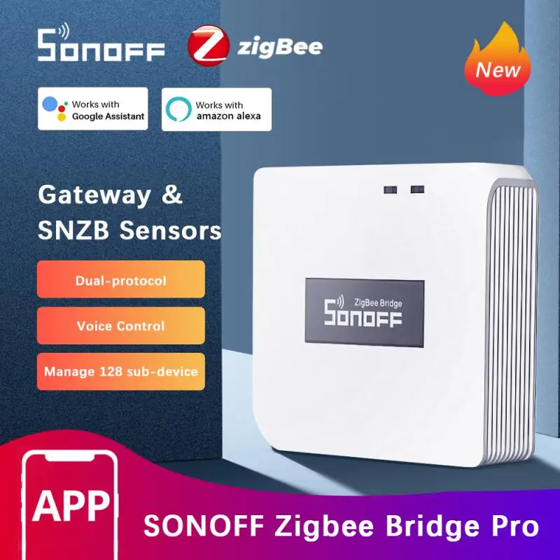 SONOFF ZBBridge Pro Smart Zigbee Getaway Hub Bridge через приложение eWeLink Умный дом работает с датчиком