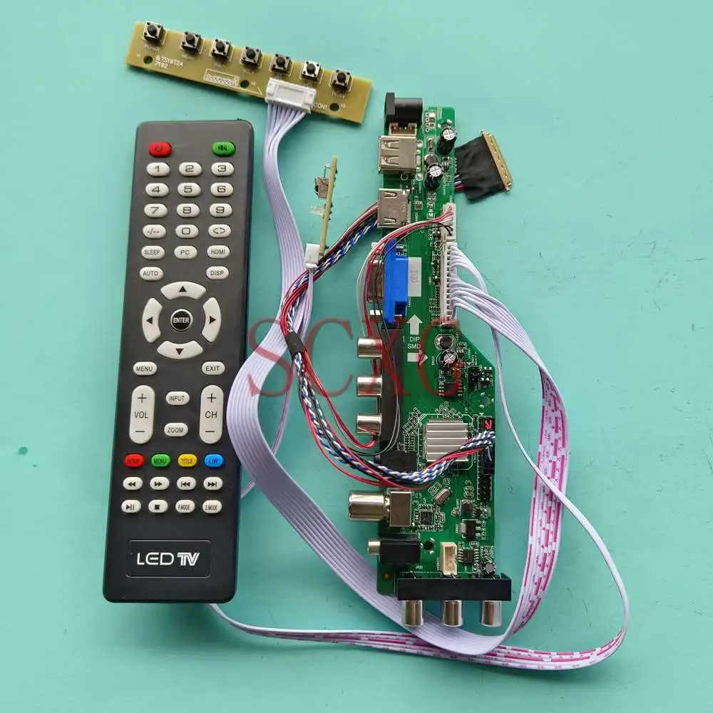 

Комплект платы управления для A089SW01 V0 ЖК-контроллер 1024 600 DVB цифровой сигнал 40 Pin LVDS USB AV VGA HDMI светодиодный совместимая Светодиодная панель 8,9"