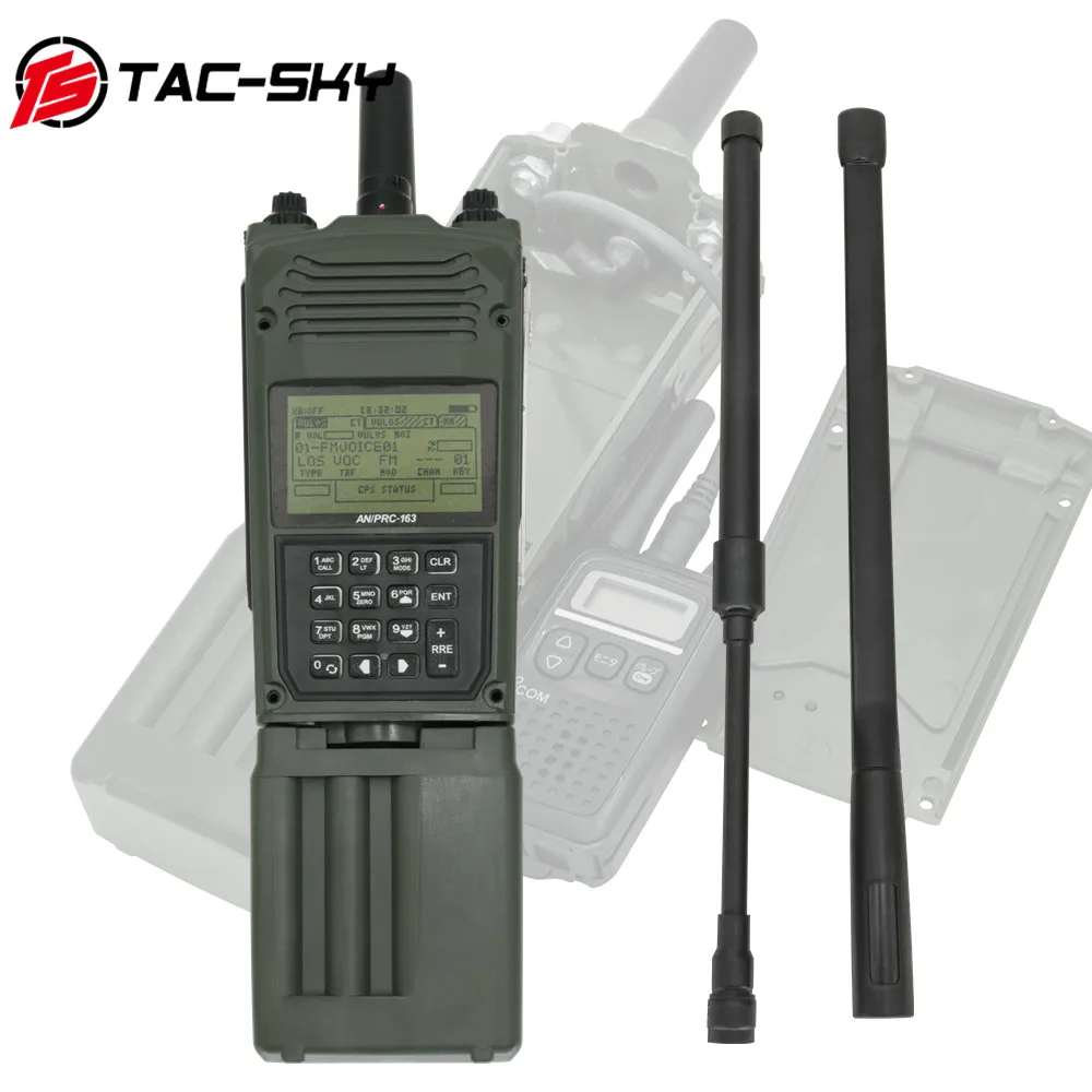 TS TAC-SKY Tactical Military AN/PRC 163 Harris Virtual Box Built-in Yaesu Vertex Plug for Tactical 6 Pin Ptt Military Adapter