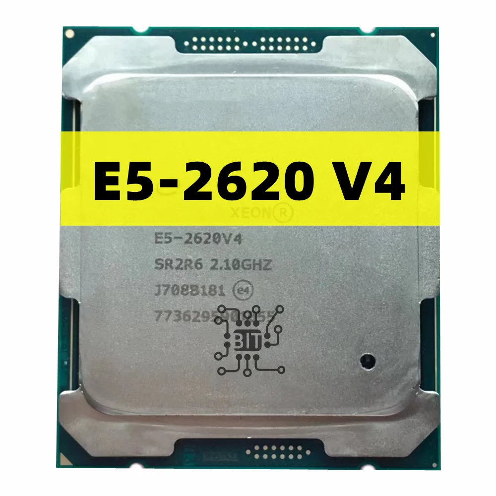 Оригинальный Xeon E5 2620 V4 E5-2620V4 процессор SR2R6 2 1 ГГц 8-Cores 85 Вт 20M LGA 2011-3 CPU Бесплатная