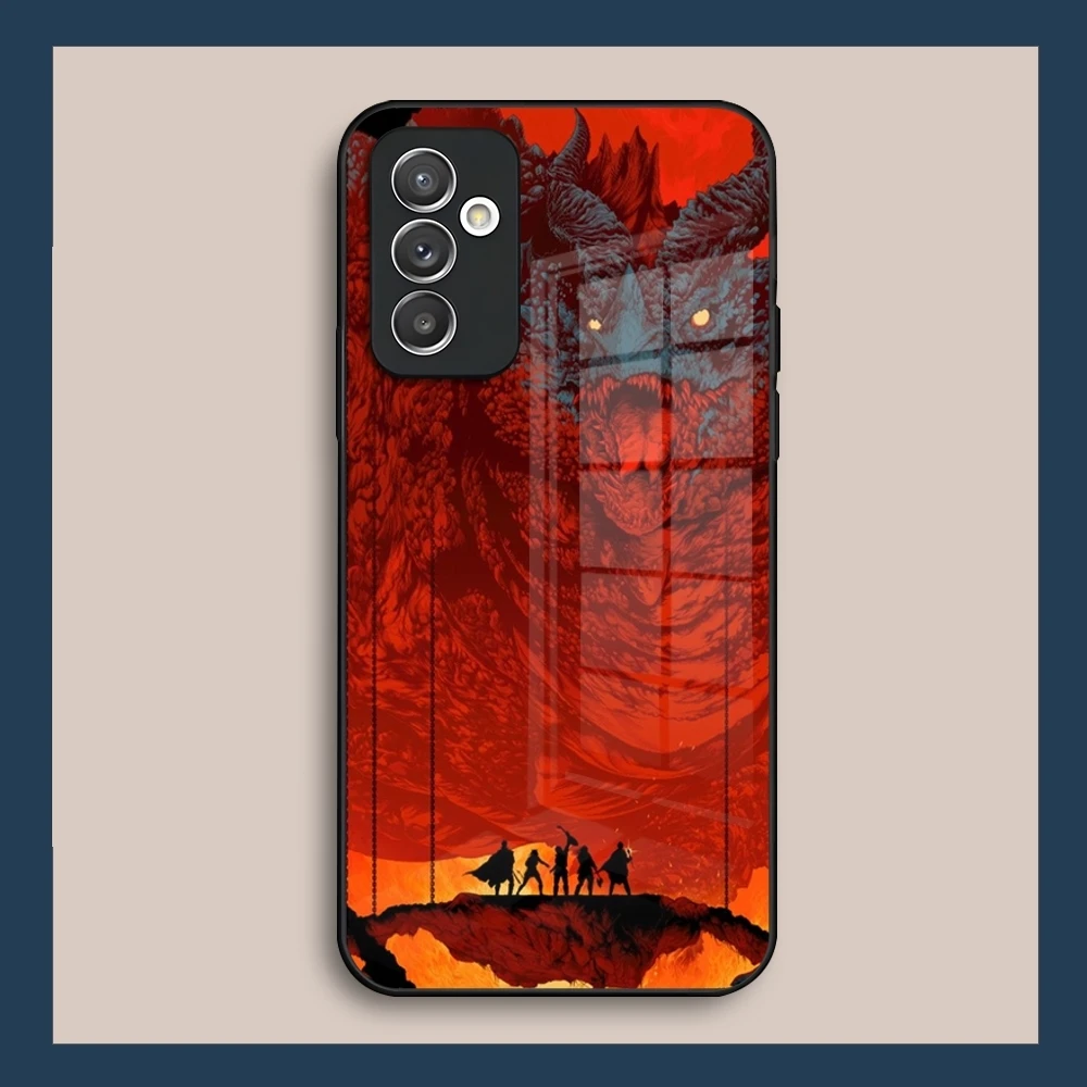 Чехол для телефона Game D-Dungeons D-Dragons Glass Samsung S23 S25 S24 S22 S21 S20 A14 A55 A52 A32 FE Ultra Pro Plus Coque