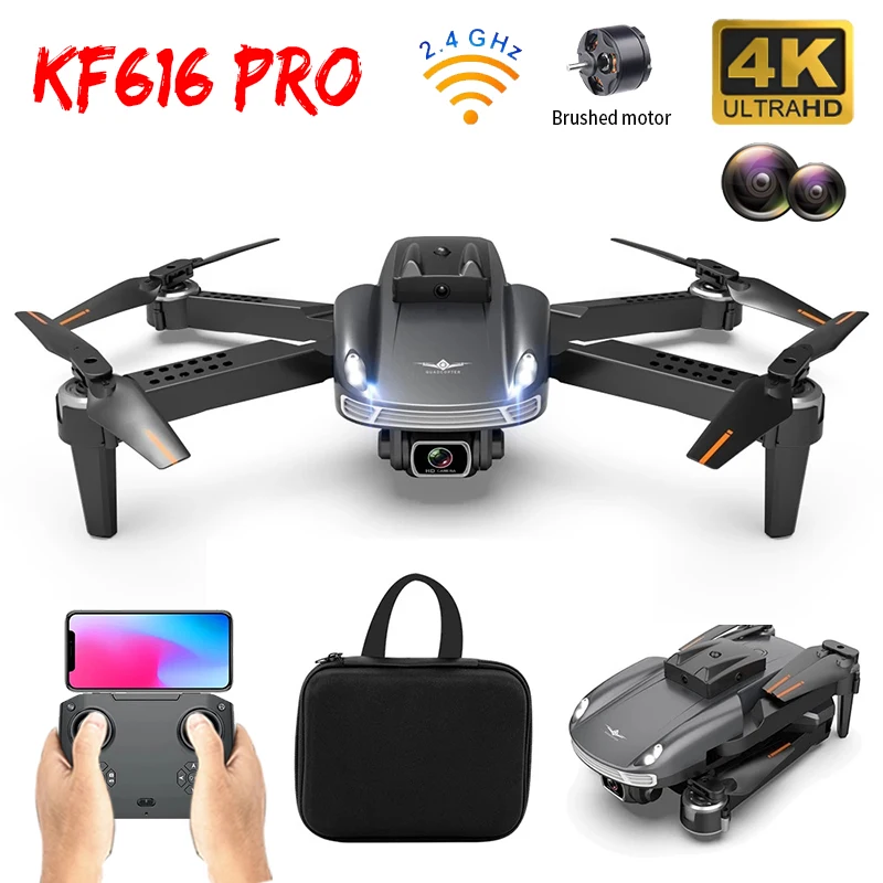 

2022 KF616 New 360° Obstacle Avoidance Drones 4K HD Camera Photography Professional Image Transmission Foldable Quadcopter Drone