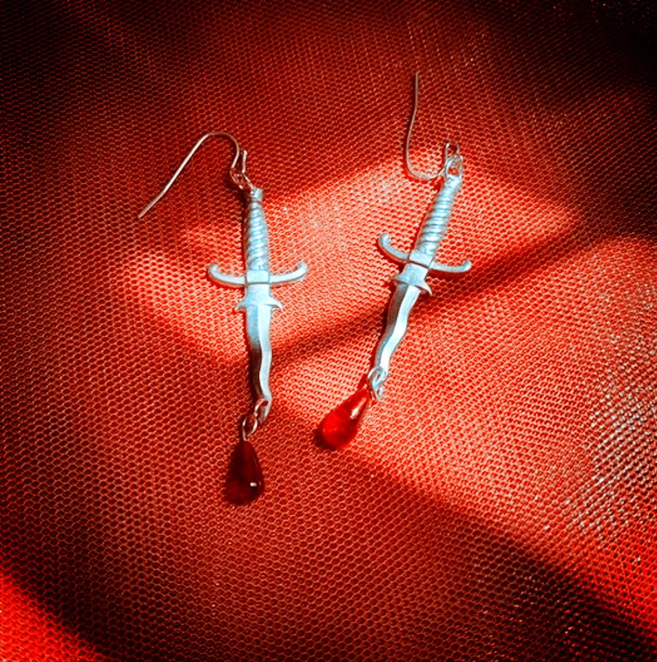 Серьги готические для женщин и девушек