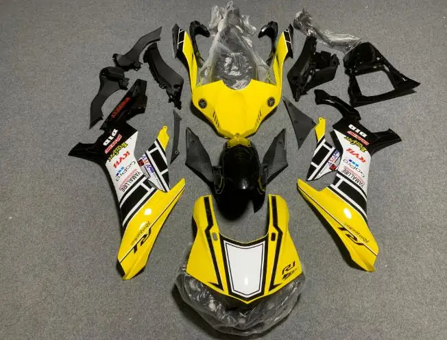 

Новый комплект обтекателей из АБС-пластика, подходит для YAMAHA YZF - R1 R1m 2015 2016 2017 2018 2019 15 16 17 18 19, комплект кузова желтого цвета