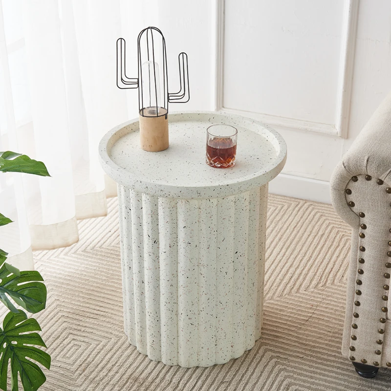 

Nordic Home Decor Furniture Round Table Sofa Coffee Tables Mobile Bedside Table Creative Side Table Living Room Storage Desks