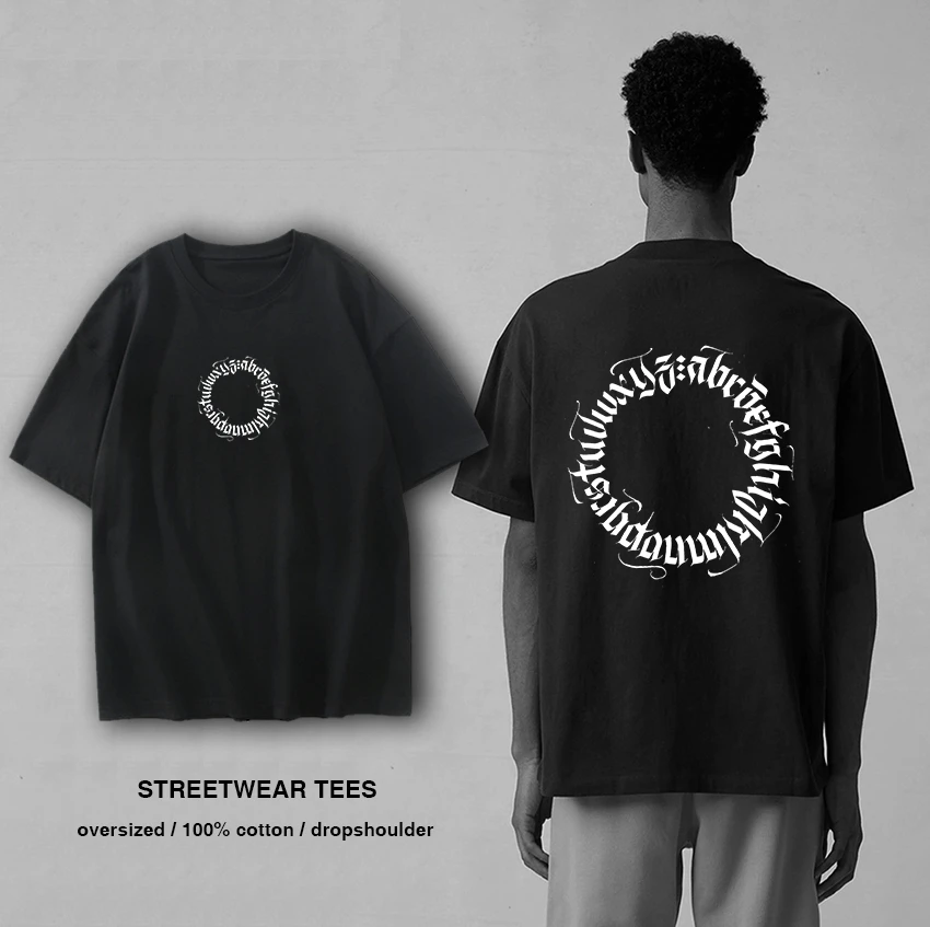 Футболка мужская оверсайз, уличная одежда с открытыми плечами, свободная рубашка с рукавом до локтя, уличная одежда