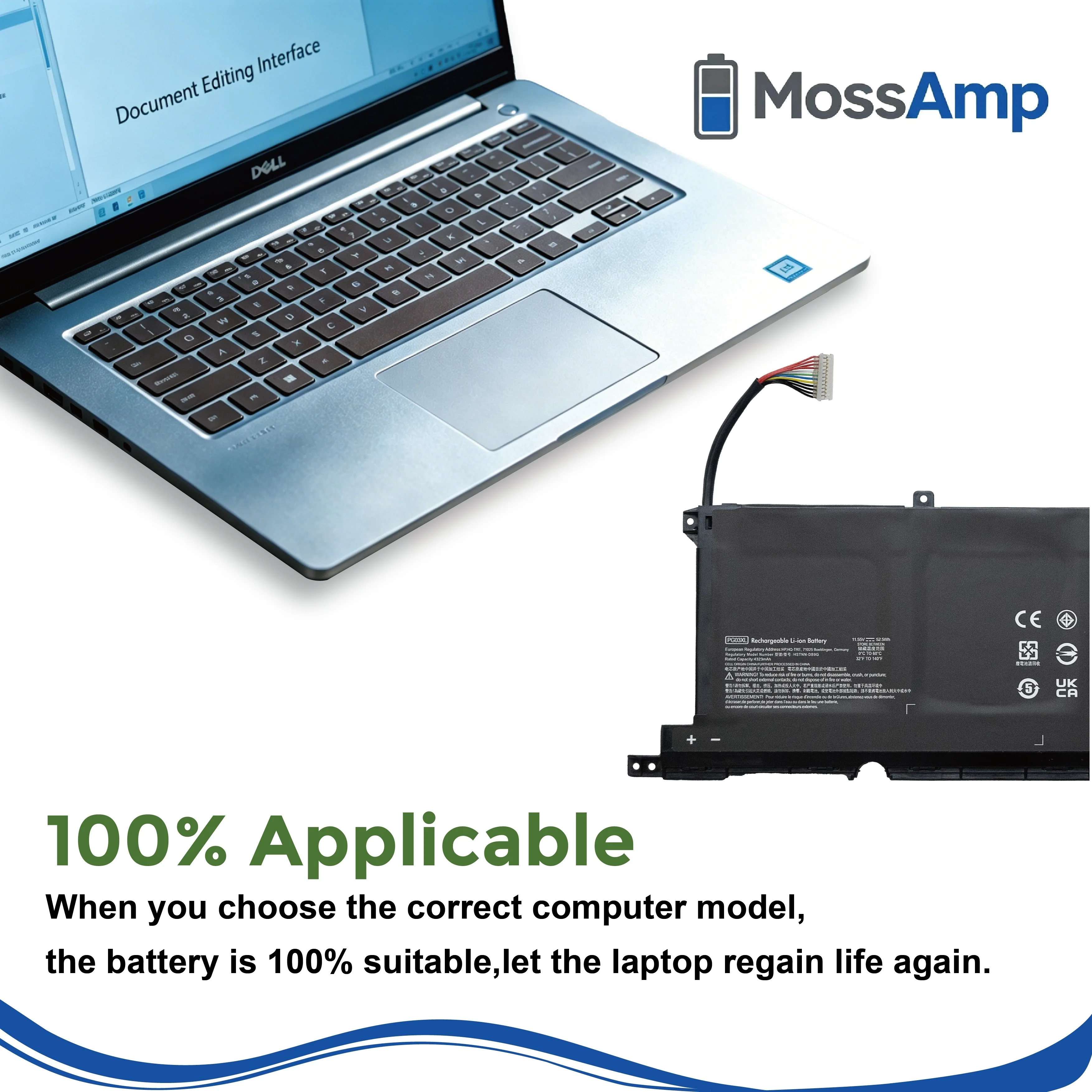 Фото Аккумулятор MossAmp PG03XL PG03 для HP Pavilion Gaming 15-DK 15-ec 16-a0000 OMEN 5X FPC52 TPN-C141 TPN-Q229 TPN-Q241 №5