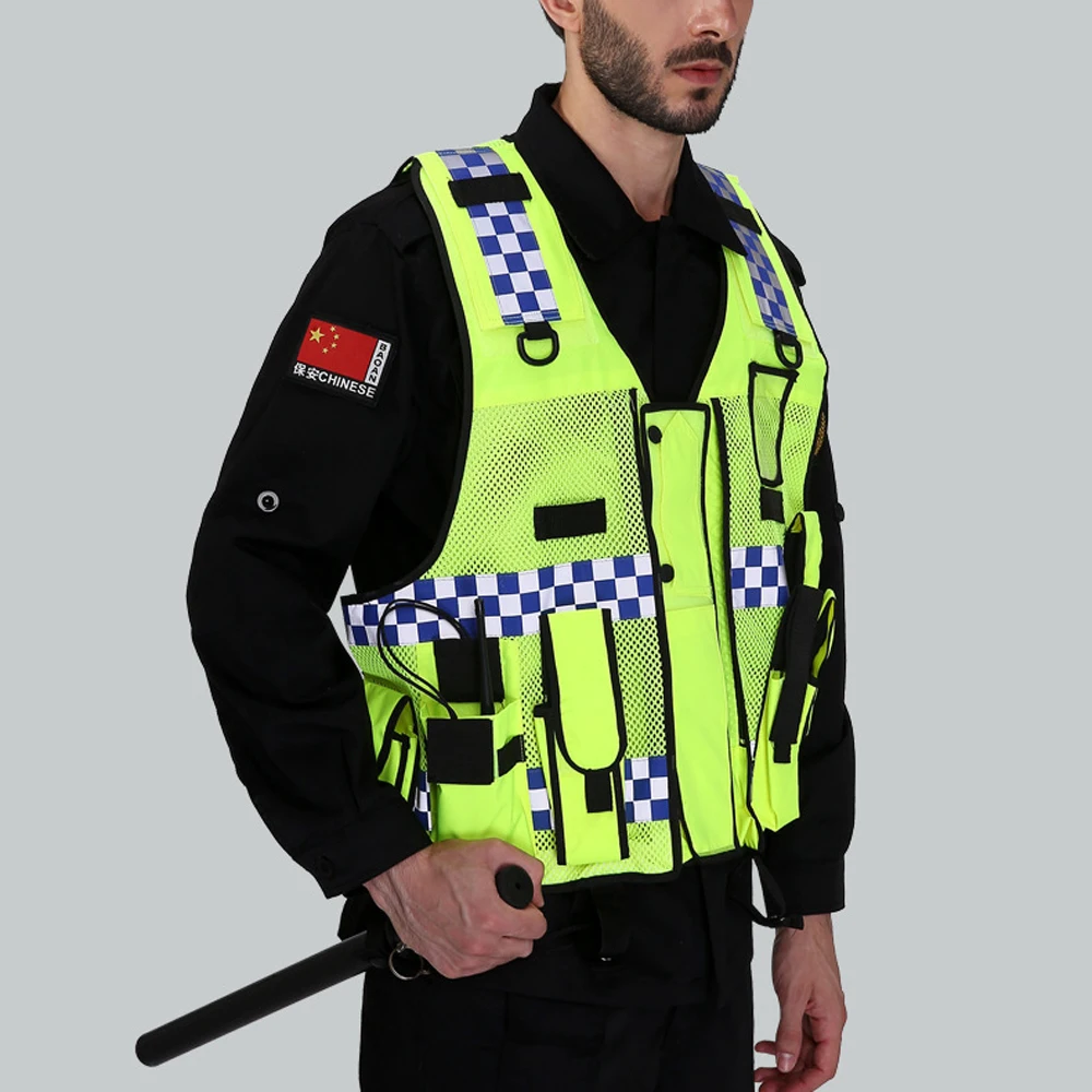 

Полицейский жилет Hi Vis из полиэстера