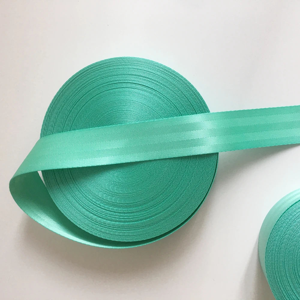 Ремень безопасности Автомобильный тюнинг из полиэстера сине-зеленый передний и