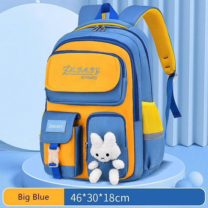 Grade1-6 Children Waterproof Schoolbags Cute Elementary Orthopedic School Bag for Kids Boys Girls Bag Student Satchel Lunch Bags