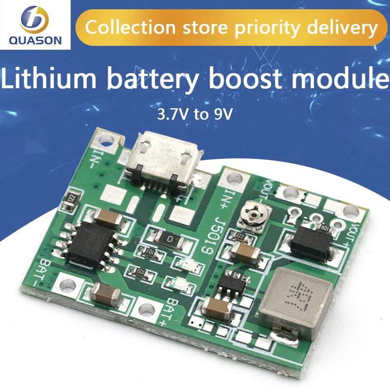 

10 шт. литий-ионный аккумулятор для 18650 3,7 V 4,2 V Батарея Зарядное устройство доска DC-DC импульсный Повышающий Модуль