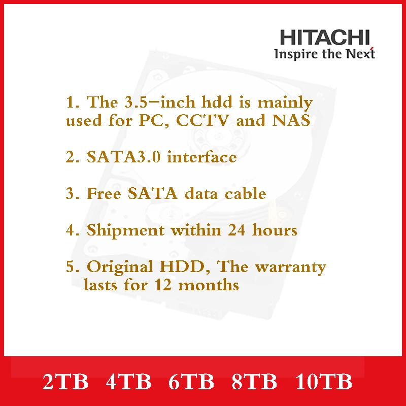 Внутренний жесткий диск NAS 2 ТБ 3 4 6 8 10 1 5 дюйма SATA3.0 7200 об/мин CCTV DVR |