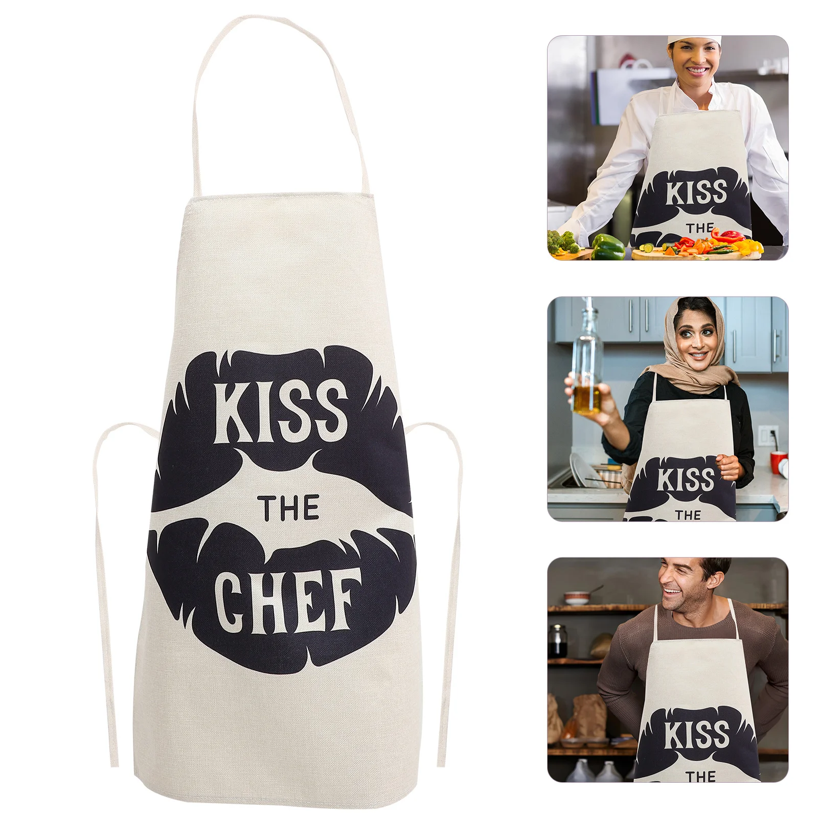 

Best Gifts Men Anniversary Husband Wife Reusable Apron Cooking Kitchen Supplies Chef Birthday Presents