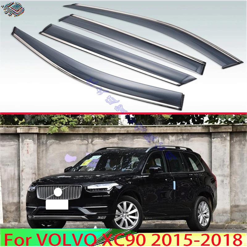 Пластиковый Наружный козырек вентиляционных отверстий для VOLVO XC90 2015-2018 защита от