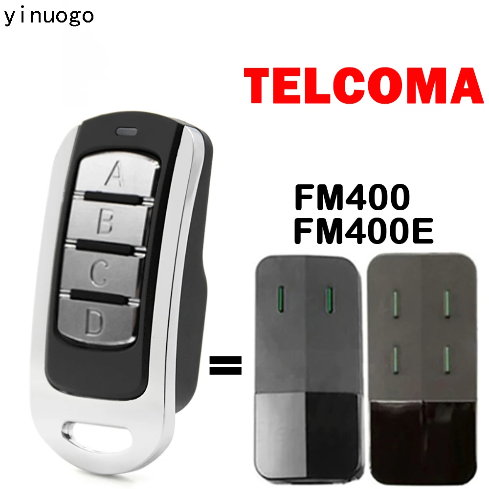

TELCOMA Remote Control Garage Door Command 433.92mhz Rolling Code TELCOMA FM400 FM400E Gate Opener Wireless Transmitter