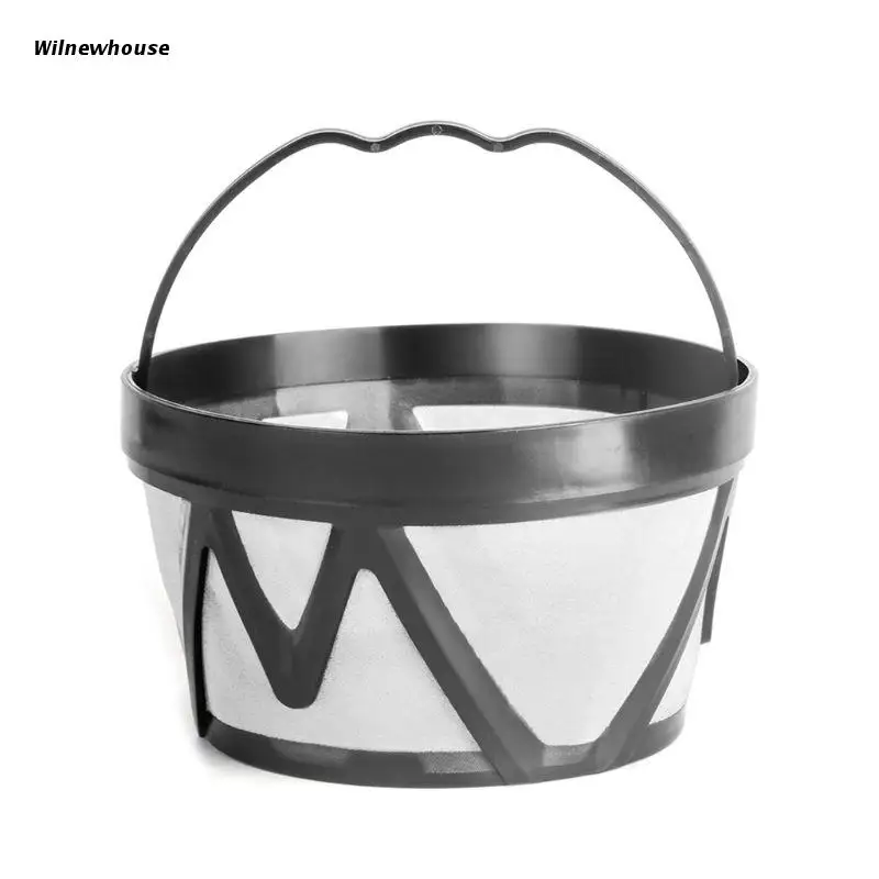

F63A Reusable Stainless Steel Coffee Filter Basket Mesh Strainer Replacement Brewer