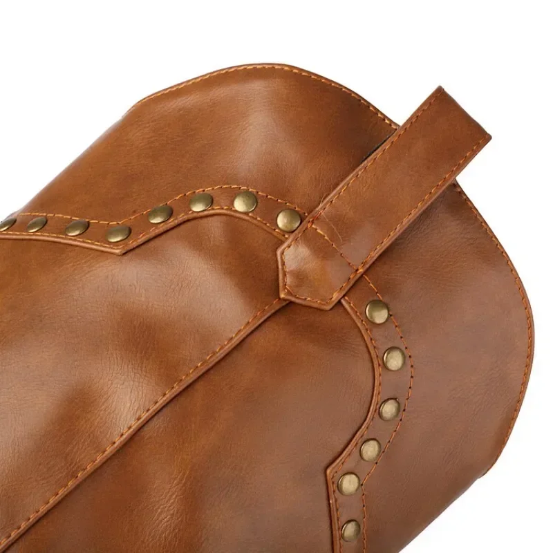 Женские сапоги до колена с заклепками в европейском и американском