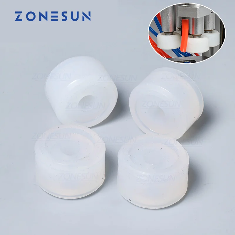 

ZONESUN Friction Wheels Rubber Pad Capping Chuck Head For Medical Bottle Capping Machine Cosmetic Perfume Juice