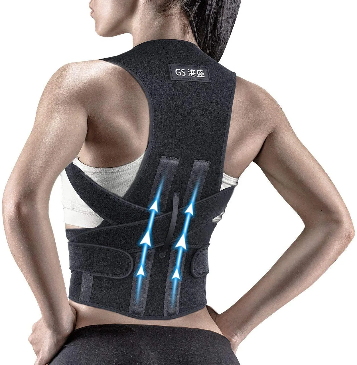 

Adjustable Back Shoulder Posture Corrector Belt Clavicle Spine Support Reshape Your Body Home Office Sport Unisex