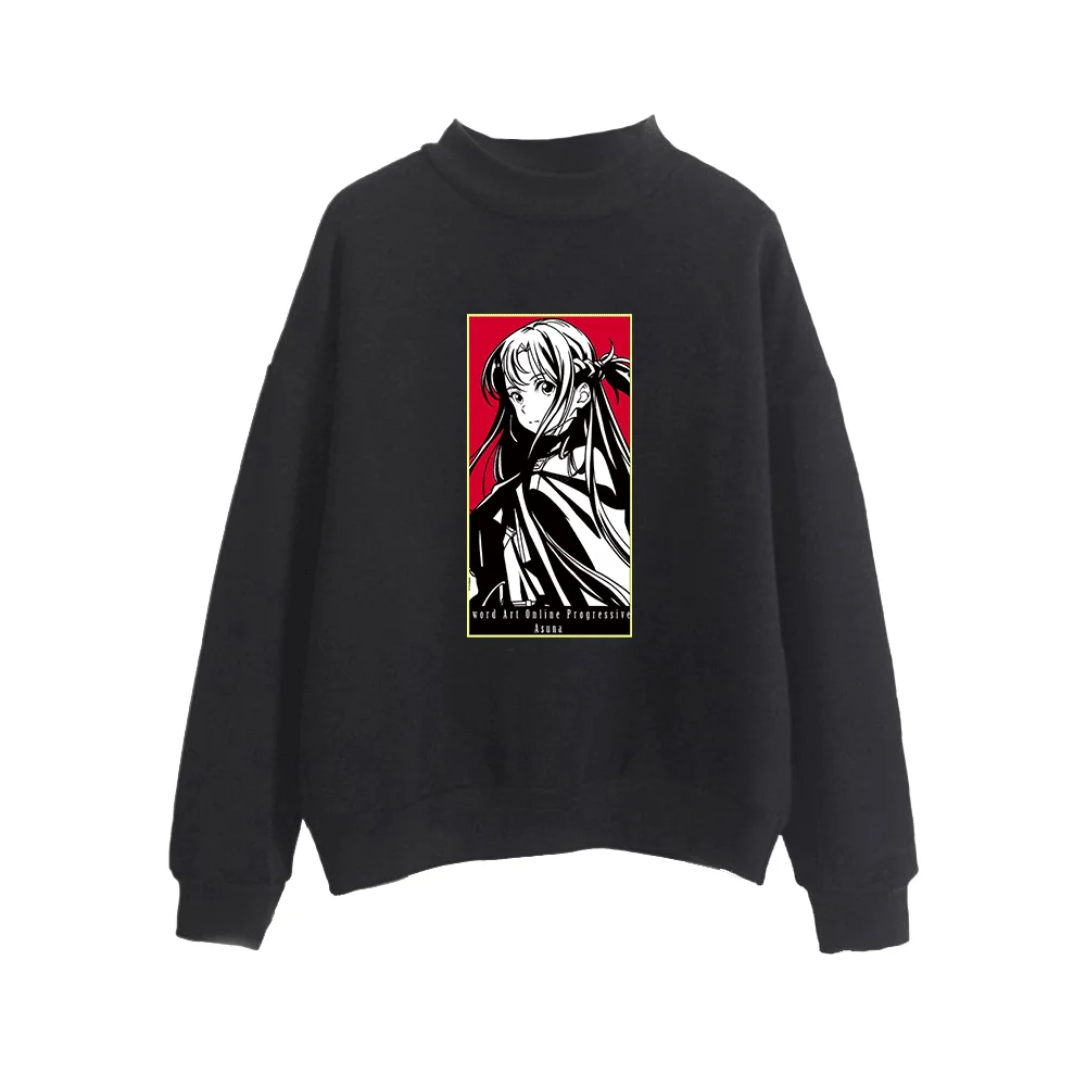 

sword art online 2D Print Women Men High collar sweatshirt Casual Turtlenecks Clothes