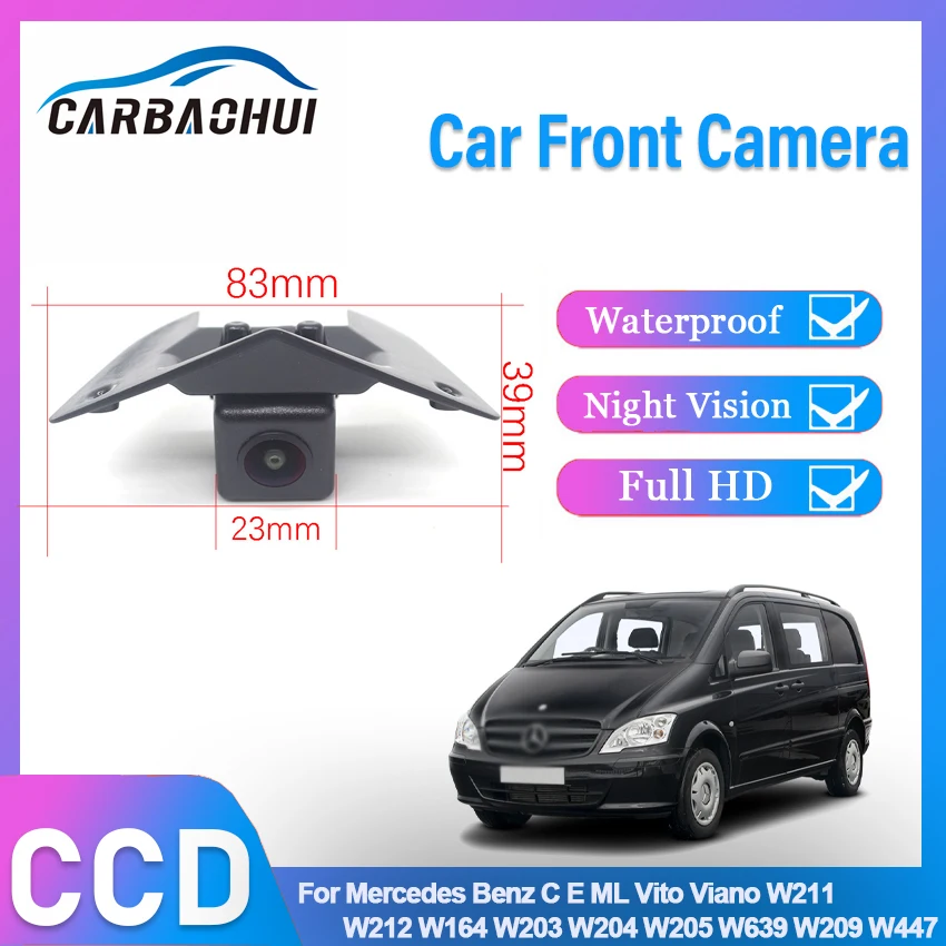 

CCD HD 1080P Vehicle Logo Front View Camera For Mercedes Benz C E ML Vito Viano W211 W212 W164 W203 W204 W205 W639 W209 W447