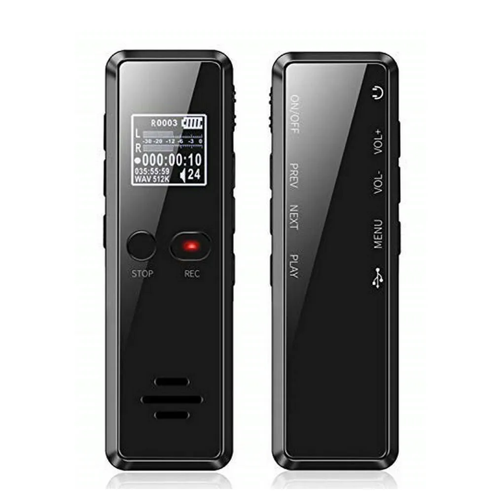 

Dictaphone Digital Voice Recorder 32G 64G 128GB Long Time Voice Activated Flac Lossless HIFI Mini MP3 Player V90 Genuine Rushed