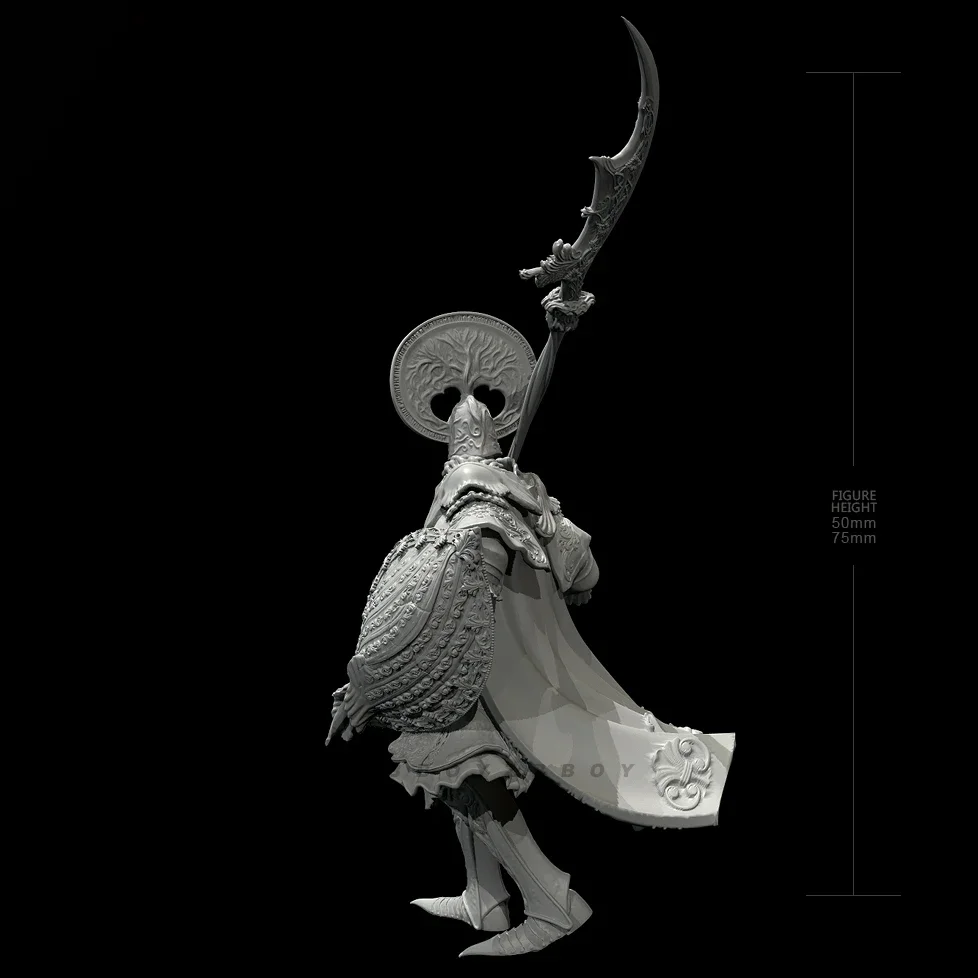 50 мм 75 наборы моделей из смолы фигурка бесцветная и самособранная 3D-печать TD-6792/3D