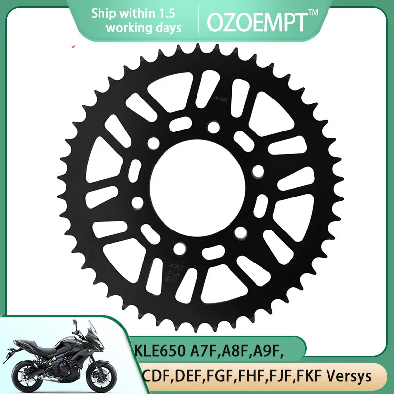 Задняя звездочка для мотоцикла OZOEMPT 520-46T, подходит для KLE650 A7F,A8F,A9F, fcc, CBF,CCF,CDF,DEF,FGF,FHF,FJF,FKF Versys 07-18