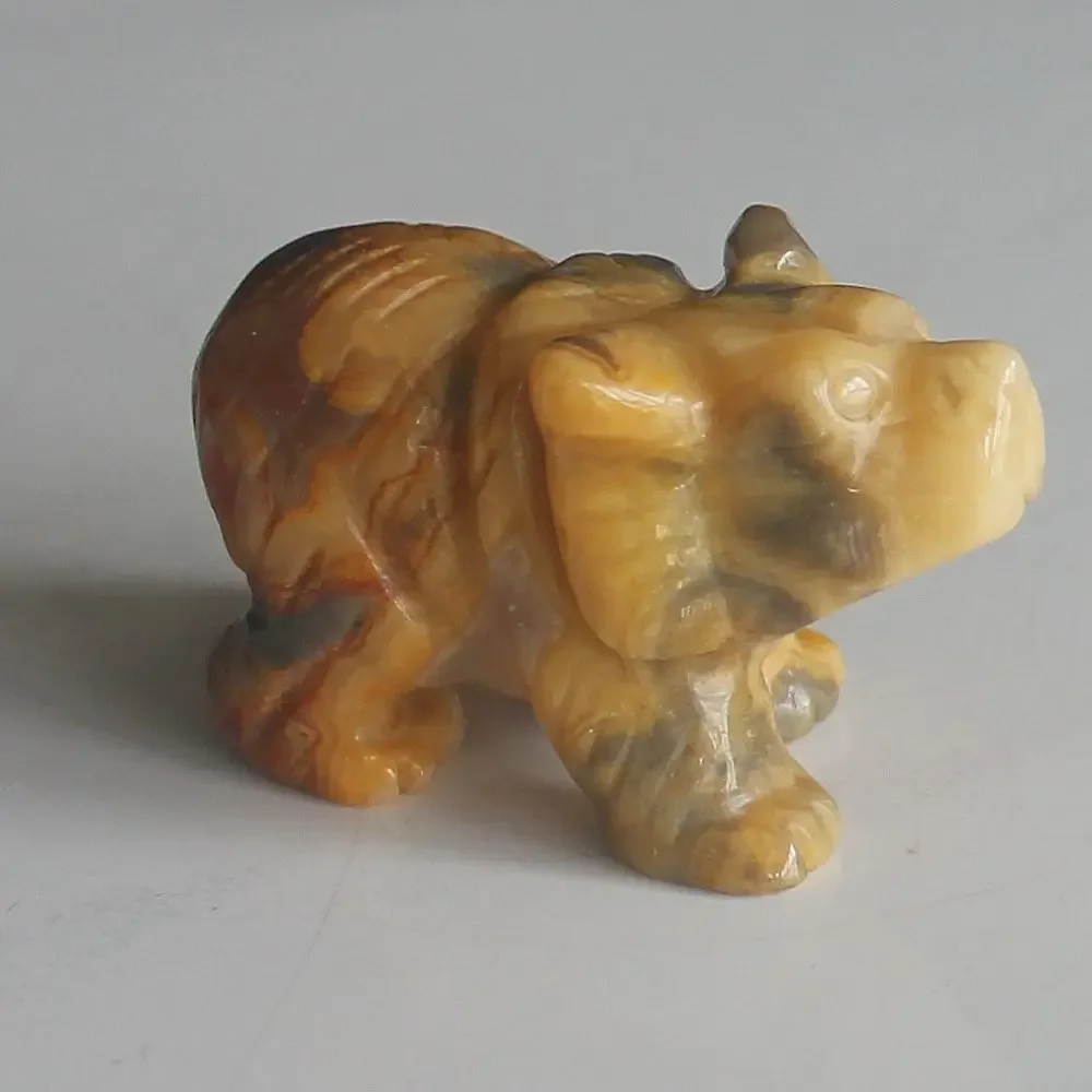 Ручная работа драгоценный камень кристалл сумасшедшее кружево агат медведь