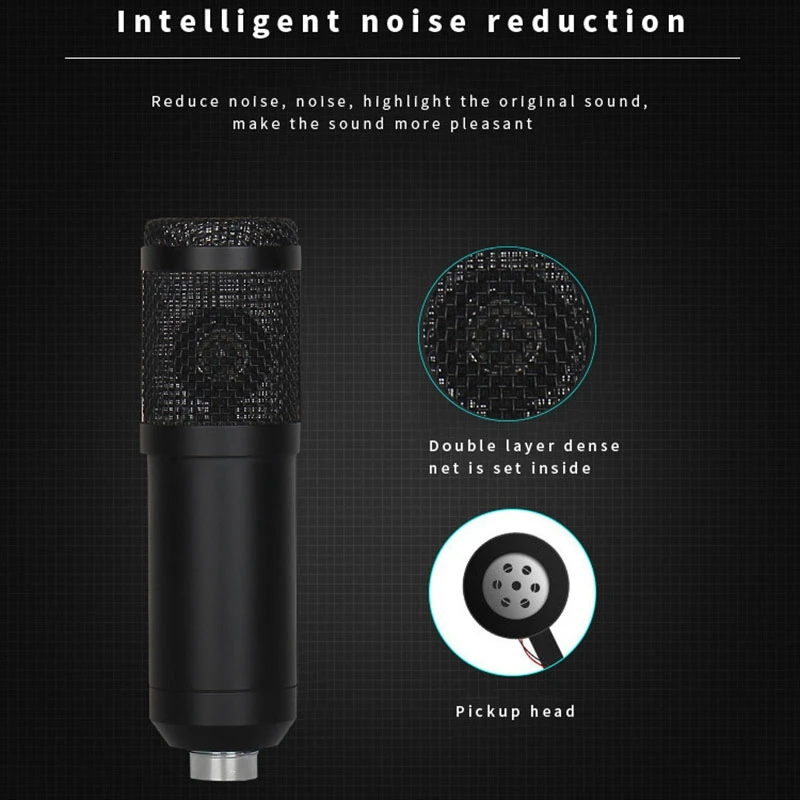BM800 комплект микрофона для студии с V8 звуковой картой профессиональный микрофон