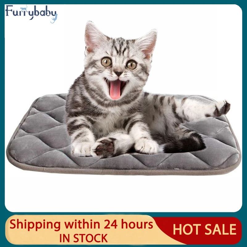 

Furrybaby Pet Cat Mat Soft Crate Mats With Anti-Slip Bottom Machine Washable Pet Mattress for Dog Sleeping Cat Accessories gatos