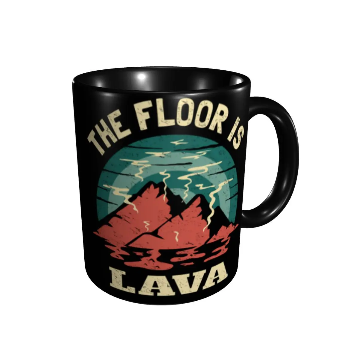 

Promo The Floor Is Lava Tonga Volcano Funny Floor Gam Mugs Novelty Cups Mugs Print Funny Sarcastic Volcanoes coffee cups