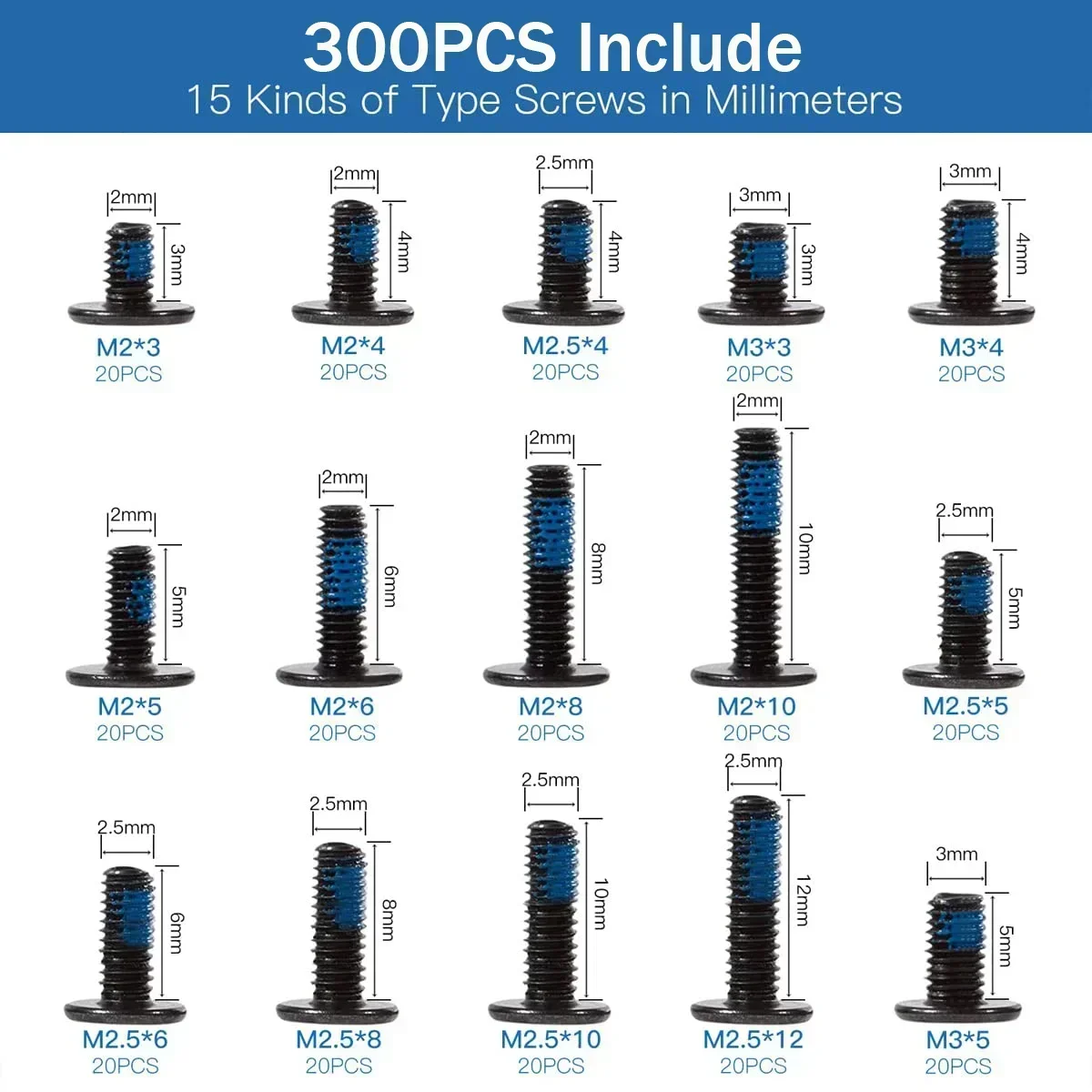 

Набор винтов для ноутбука из углеродистой стали