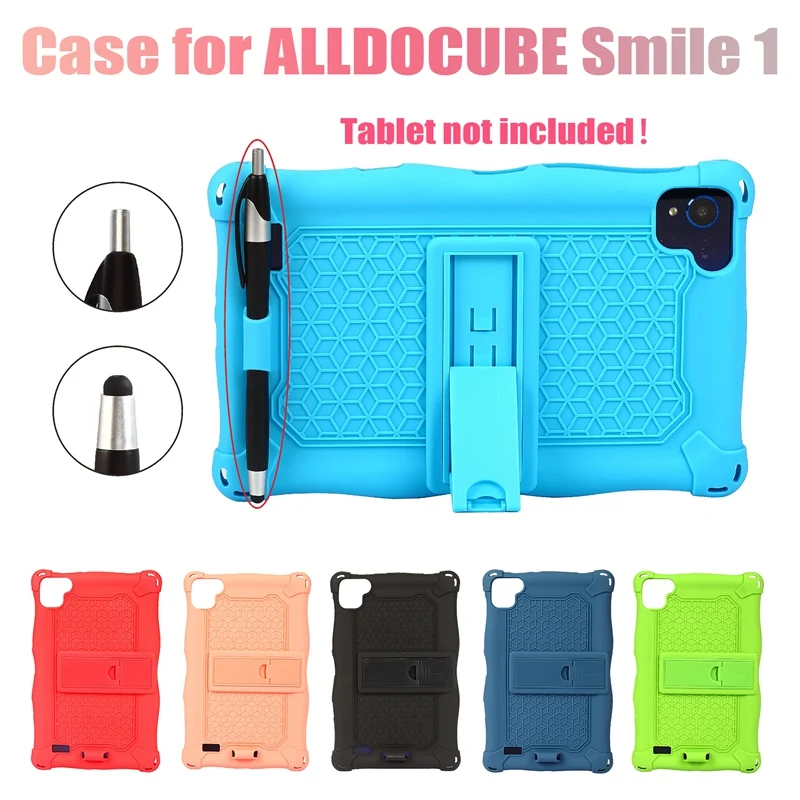 

Silicone Case for ALLDOSquare Smile 1 8Inch Tablet Case Protective Case Tablet Stand with Pen for ALLDOSquare Smile1