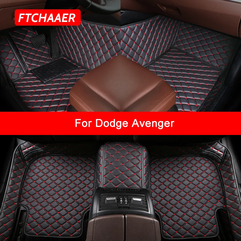 

FTCHAAER Custom Car Floor Mats For Dodge Avenger Auto Accessories Foot Carpet