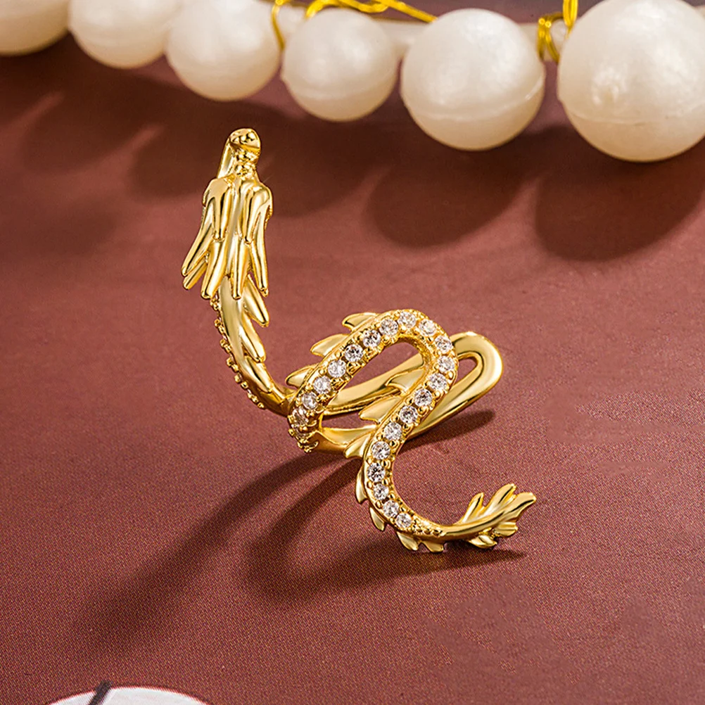 1 пара декоративных клипс на серьги в стиле панк зажимы для ушей манжеты дракона