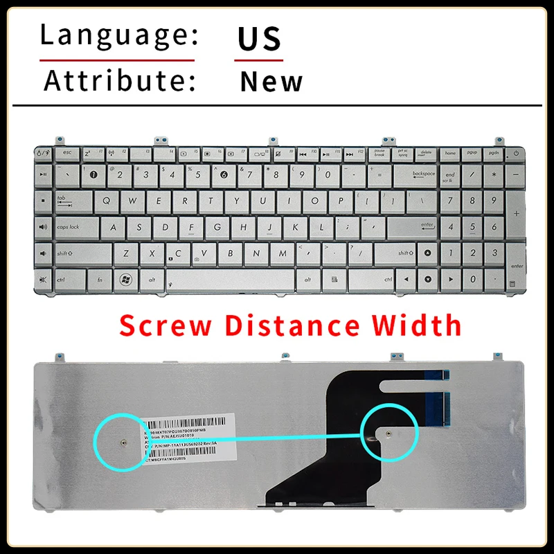 Клавиатура для ноутбуков ASUS N75 N75SF N75SL N75S N75YI267SL N75YI245SL N75Y