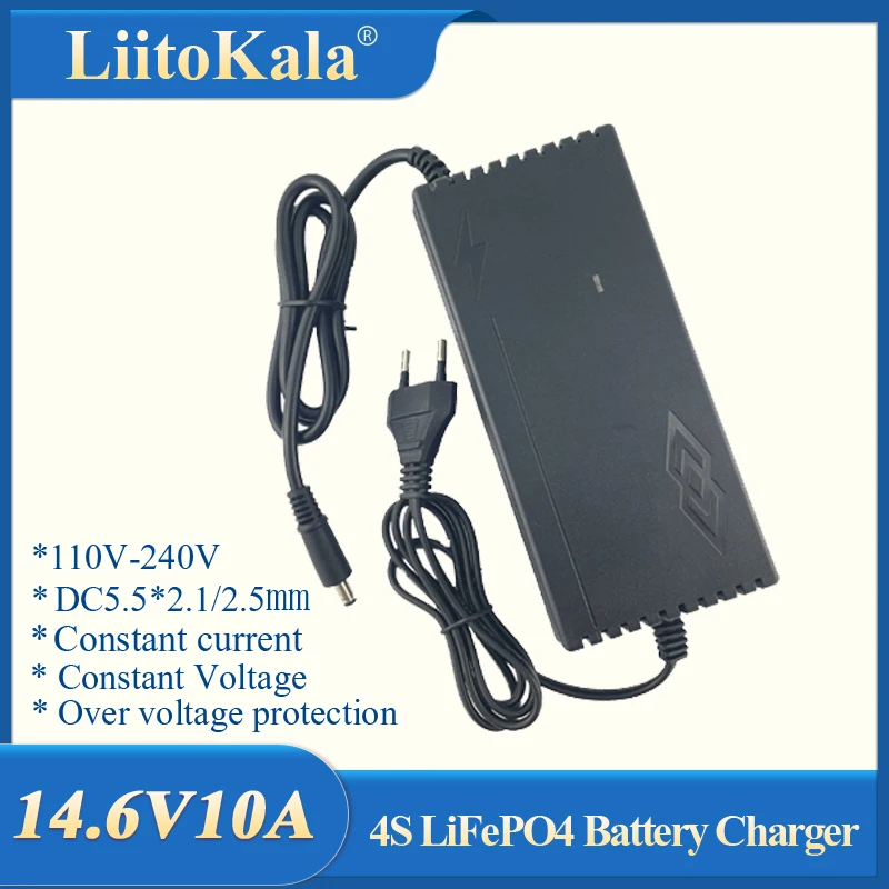 

Выход 14,6 в 10 А для 12 В 10 А Lifepo4 зарядное устройство с вилкой для ЕС и США зарядный адаптер постоянного тока вход 100-240 В 5,5 * постоянного тока