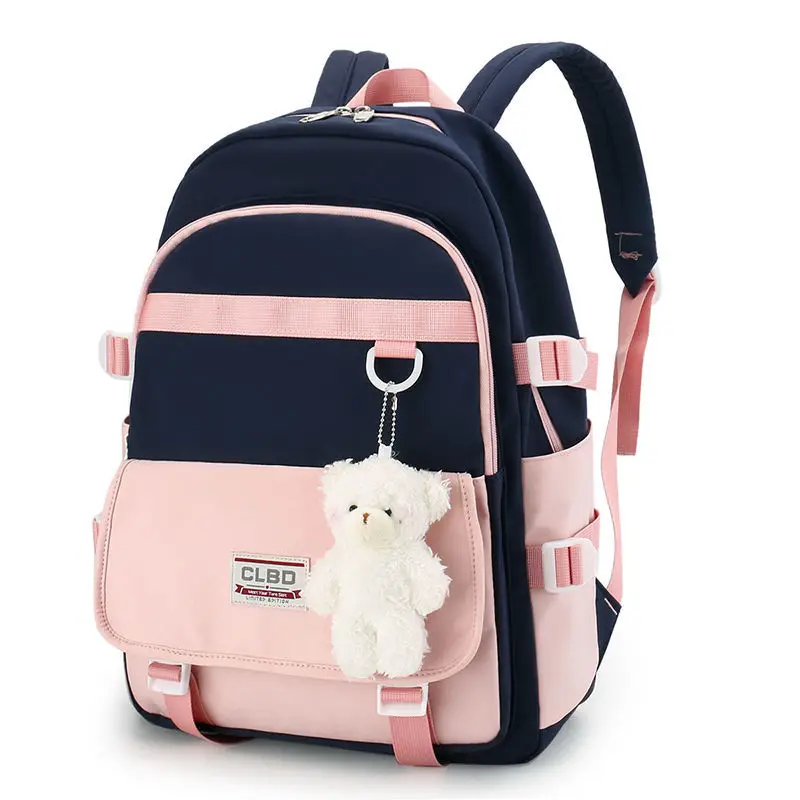 

Middle School Backpack for Teen Girls Cute Student High School Bags Nylon Bookbag Korean Bagpack