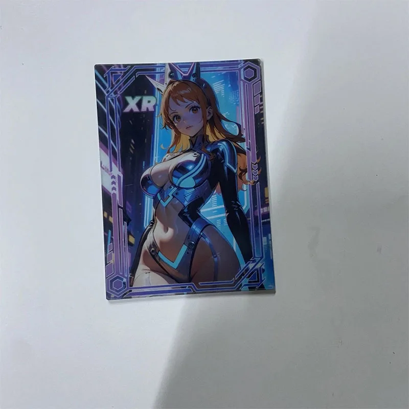 Фото Аниме One Piece XR карты Hancock Nami Vivi Perona Yamato Zoro Ace Коллекционные карты Рождественские подарки на день рождения Детские игрушки №2