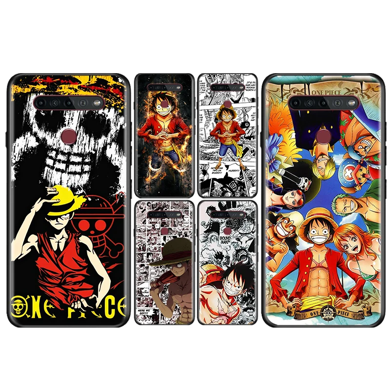 

One Piece Animation Cartoon For LG K92 K22 K71 K61 K51S K41S K50S Q60 V60 V50S V50 V40 V30 G8 G8X G8S ThinQ Black Phone Case