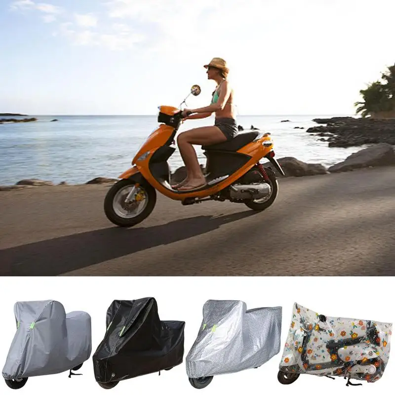 

Motorcycle Rain Cover Outdoor Reflective Strips Motorbike Waterproof Cover Universal Bike All Season Dust Proof Protector