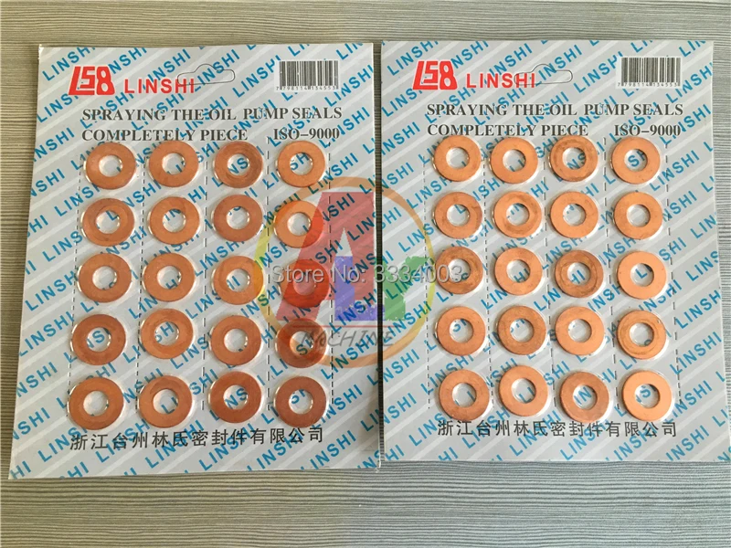 

9X20X1mm common rail injector nozzle copper washer seal ring gasket for Renaultt, diesel pump repair kits