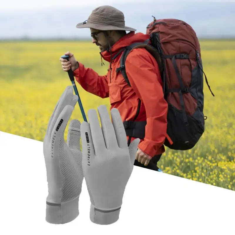 Женские солнцезащитные перчатки с двумя пальцами для гольфа и фитнеса